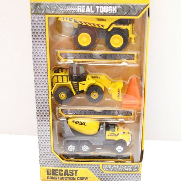 tonka diecast construction crew 3 pack